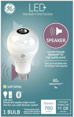 GE LED+ Bulb - Speaker